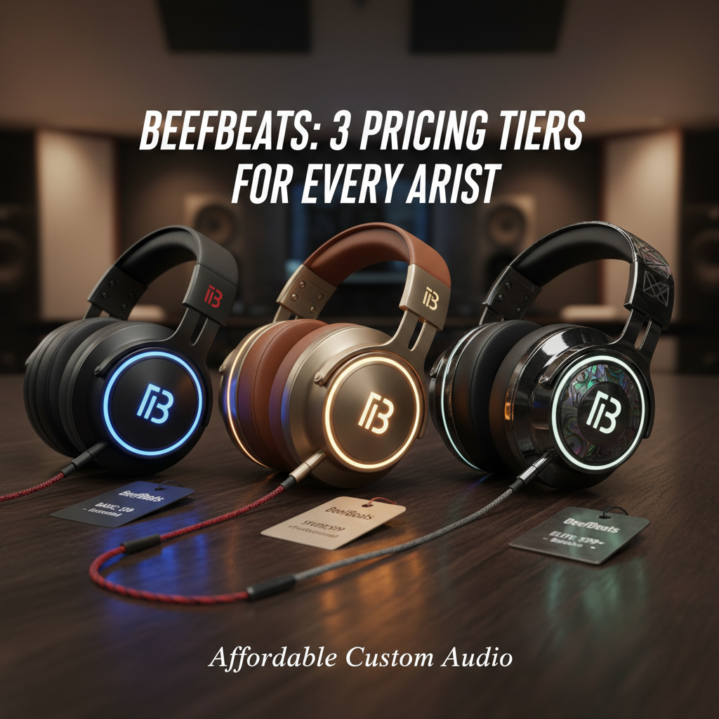 Affordable Custom Beats: BeefBeats' 3 Pricing Tiers for Every Artist